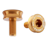 Maxbell 2 Pieces 7075 Aluminum Alloy Bike Bottom Bracket Waterproof Screws Golden