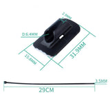 Maxbell 4 Pack Mountain Bike Bicycle Self-Lock Cable Tie Brake Gear Cable Guide Clip