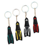 Maxbell Novelty Mini Dive Fins Flippers Key Chain Holder Keyring Keychain  White