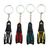Maxbell Novelty Mini Dive Fins Flippers Key Chain Holder Keyring Keychain  White