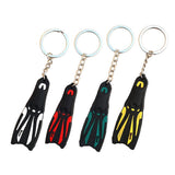 Maxbell Novelty Mini Dive Fins Flippers Key Chain Holder Keyring Keychain  White