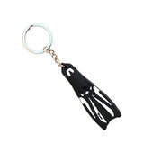 Maxbell Novelty Mini Dive Fins Flippers Key Chain Holder Keyring Keychain  White