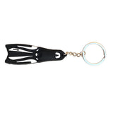 Maxbell Novelty Mini Dive Fins Flippers Key Chain Holder Keyring Keychain  White