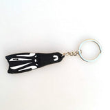 Maxbell Novelty Mini Dive Fins Flippers Key Chain Holder Keyring Keychain  White