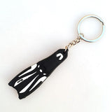 Maxbell Novelty Mini Dive Fins Flippers Key Chain Holder Keyring Keychain  White
