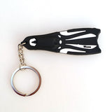 Maxbell Novelty Mini Dive Fins Flippers Key Chain Holder Keyring Keychain  White