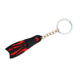 Maxbell Novelty Mini Dive Fins Flippers Key Chain Holder Keyring Keychain  Red