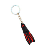 Maxbell Novelty Mini Dive Fins Flippers Key Chain Holder Keyring Keychain  Red