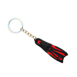 Maxbell Novelty Mini Dive Fins Flippers Key Chain Holder Keyring Keychain  Red