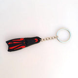 Maxbell Novelty Mini Dive Fins Flippers Key Chain Holder Keyring Keychain  Red