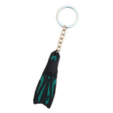 Maxbell Novelty Mini Dive Fins Flippers Key Chain Holder Keyring Keychain  Green