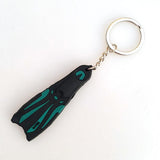 Maxbell Novelty Mini Dive Fins Flippers Key Chain Holder Keyring Keychain  Green
