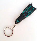 Maxbell Novelty Mini Dive Fins Flippers Key Chain Holder Keyring Keychain  Green