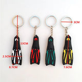 Maxbell Novelty Mini Dive Fins Flippers Key Chain Holder Keyring Keychain  Yellow