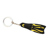 Maxbell Novelty Mini Dive Fins Flippers Key Chain Holder Keyring Keychain  Yellow