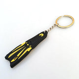 Maxbell Novelty Mini Dive Fins Flippers Key Chain Holder Keyring Keychain  Yellow