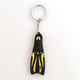 Maxbell Novelty Mini Dive Fins Flippers Key Chain Holder Keyring Keychain  Yellow