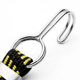 Maxbell Stretch Elastic Bikes Luggage Hanging Rope Belts Strap with Hook Yellow 3m