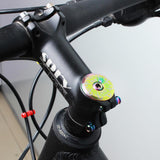 Maxbell Alloy Bicycle 1 1/8'' Stem Headset Front Fork Top Cap Cover + Bolt Rainbow