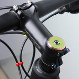 Maxbell Alloy Bicycle Stem Headset Top Cap Cover Threadless Stem Caps Bolt Rainbow