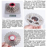 Maxbell MTB Mountain Bike 8 Speed Freewheel 11-25T Bicycle Steel Cassette Sprockets