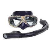 Maxbell Diving Gear Diver Mask Dry Snorkel Set Scuba Snorkeling Breathing Tube