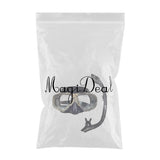 Maxbell Diving Gear Diver Mask Dry Snorkel Set Scuba Snorkeling Breathing Tube