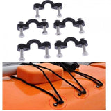 Maxbell 5 Pack C-Type Buckle Set Kayaking Surfing Canoe Boat Pad Eyes with Screws