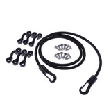 Maxbell Kayak Bungee Cord Paddle Fishing Rod Holder with Double End Hook & Pad Eyes