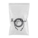 Maxbell 8mm Heavy Duty Rubber Bungee Cord Rope Elastic Lanyard with Hooks Clips 1m