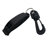 Maxbell Survival Emergency Safety Rescue Whistles with Clip for Outdoor Sports Black
