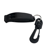 Maxbell Survival Emergency Safety Rescue Whistles with Clip for Outdoor Sports Black