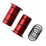 Maxbell Pair Bike Hub Front Tube Shaft Conversion Seat Adapter 15mm to 12mm Red