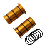 Max Pair Bike Hub Front Tube Shaft Conversion Seat Adapter 15mm to 12mm Gold
