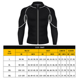 Maxbell Men Long Sleeve Sporting Coat Compression Tight-fitting Long-sleeved Top L
