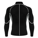 Maxbell Men Long Sleeve Sporting Coat Compression Tight-fitting Long-sleeved Top XL