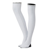 Maxbell Diving Long Socks Sun Protection Anti-Slip Over Knee Stockings White L