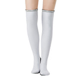 Maxbell Diving Long Socks Sun Protection Anti-Slip Over Knee Stockings White L