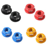 Maxbell Kids Bicycle Hubs Nut M10 Folding Balance Bike Wheel Hubs Axle Nuts Black