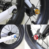 Maxbell Kids Bicycle Hubs Nut M10 Folding Balance Bike Wheel Hubs Axle Nuts Black