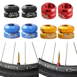 Maxbell Bike Vacuum Tire Law Mouth Nut Bicycle Tire Inner Tube Valve Caps Black