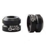 Maxbell Bike Vacuum Tire Law Mouth Nut Bicycle Tire Inner Tube Valve Caps Black