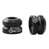 Maxbell Bike Vacuum Tire Law Mouth Nut Bicycle Tire Inner Tube Valve Caps Black