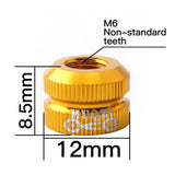 Maxbell Bike Vacuum Tire Law Mouth Nut Bicycle Tire Inner Tube Valve Caps Yellow