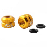Maxbell Bike Vacuum Tire Law Mouth Nut Bicycle Tire Inner Tube Valve Caps Yellow
