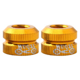 Maxbell Bike Vacuum Tire Law Mouth Nut Bicycle Tire Inner Tube Valve Caps Yellow
