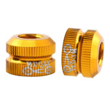 Maxbell Bike Vacuum Tire Law Mouth Nut Bicycle Tire Inner Tube Valve Caps Yellow