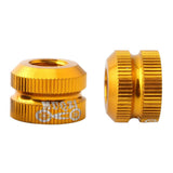 Maxbell Bike Vacuum Tire Law Mouth Nut Bicycle Tire Inner Tube Valve Caps Yellow