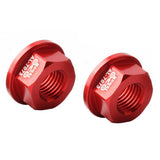 Maxbell Kids Bicycle Hubs Nut M10 Folding Balance Bike Wheel Hubs Axle Nuts Red