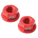 Maxbell Kids Bicycle Hubs Nut M10 Folding Balance Bike Wheel Hubs Axle Nuts Red